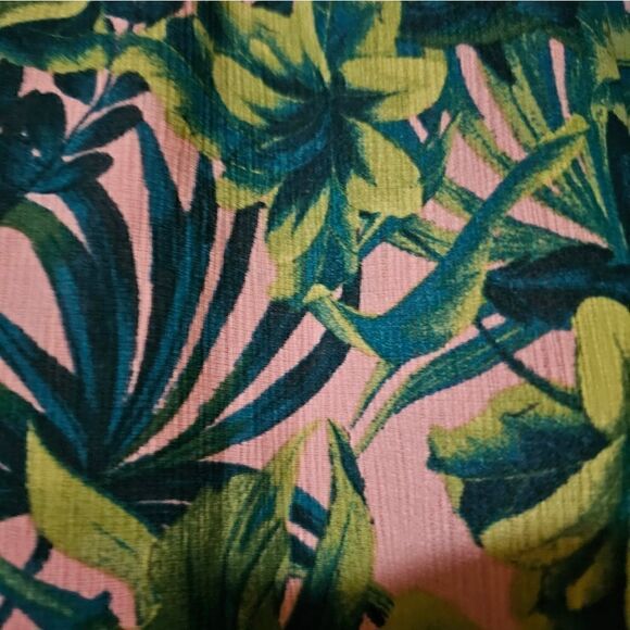 GB GIRLS Pink Green Legacy AKA Tropical Print Dress - Size Small - Picture 5 of 6